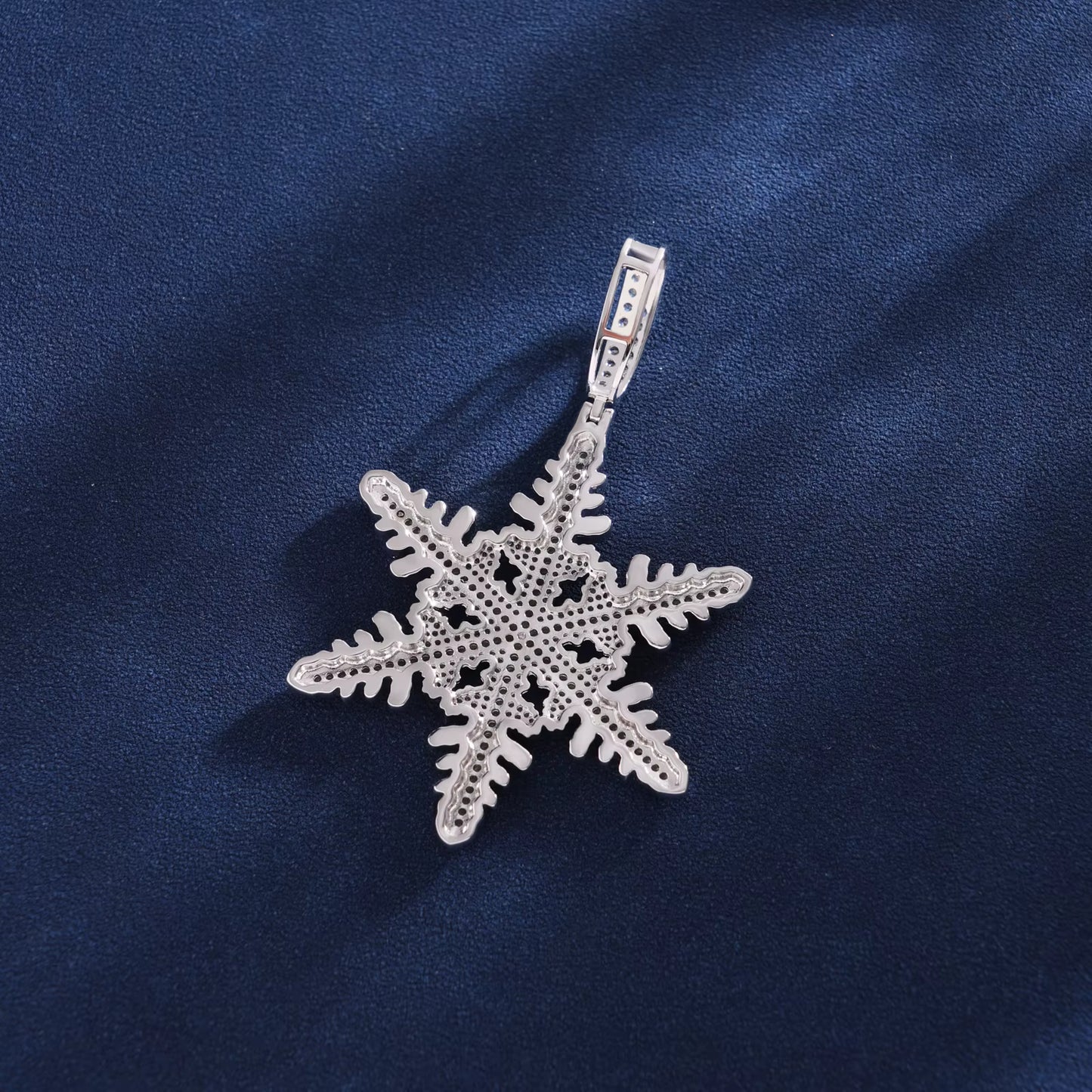 VVS Moissanite & 925 Sterling Silver - Snowflake Iced Out