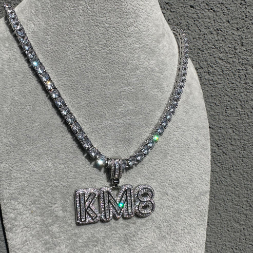 Custom Pendant Thick Letters